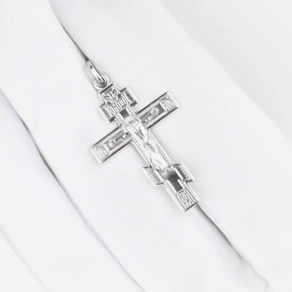 Крестик из серебра 925 пробы 1