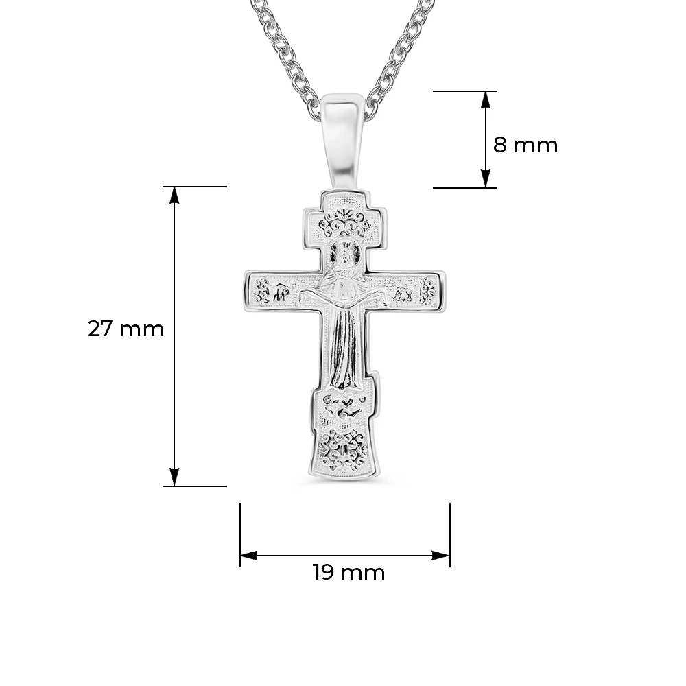 Крестик из серебра 925 пробы