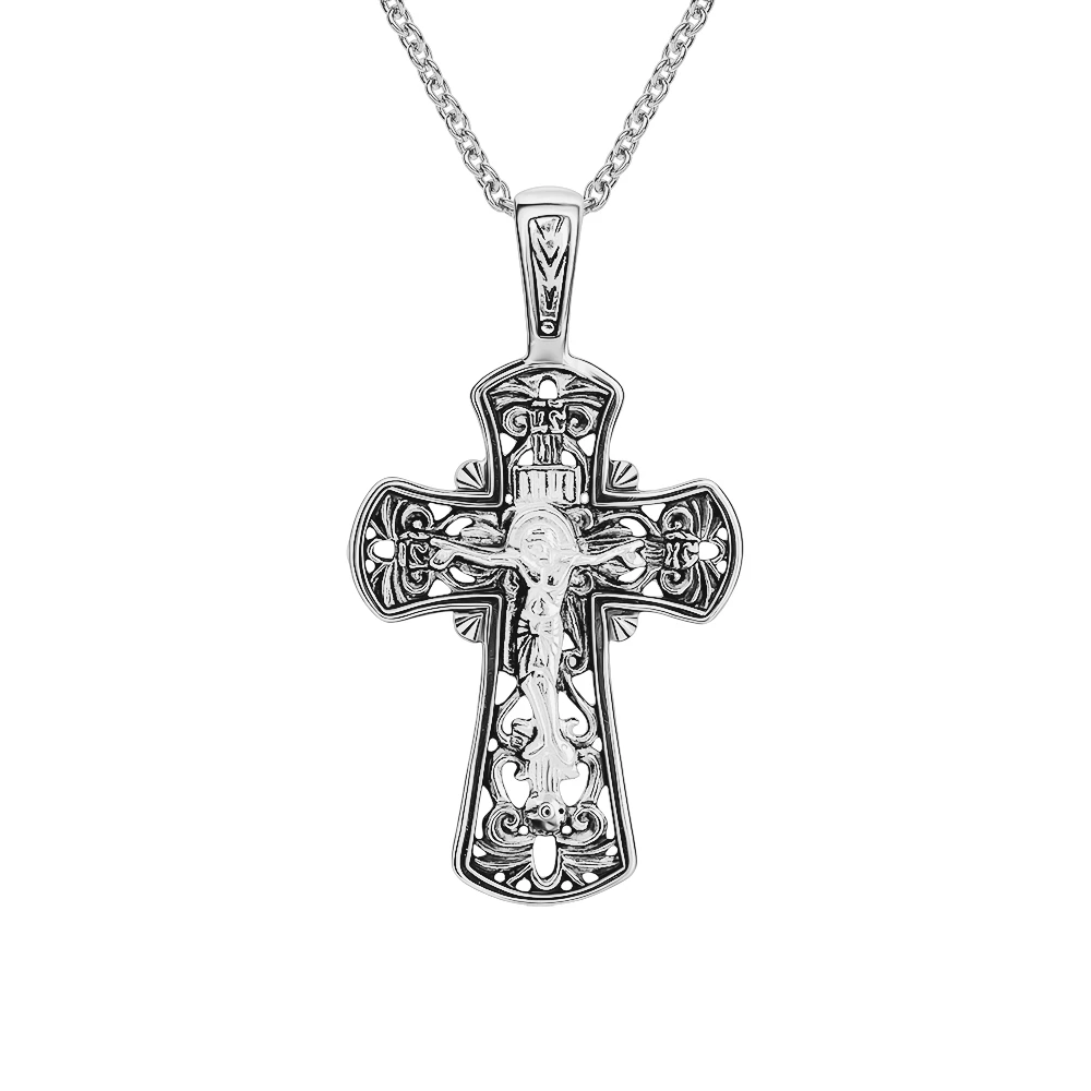 Крестик из серебра 925 пробы