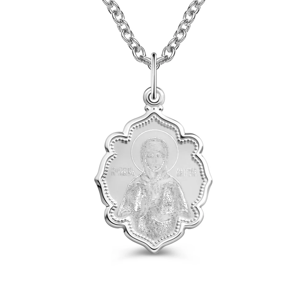 Икона Матрона из серебра 925 пробы