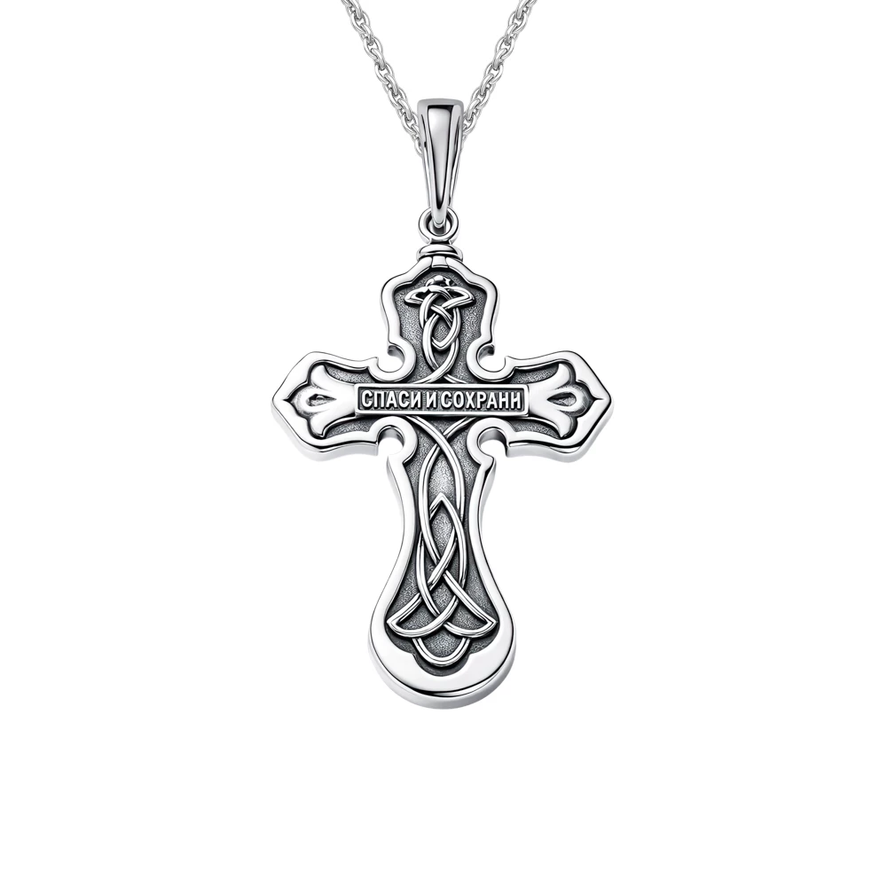 Крестик из серебра 925 пробы