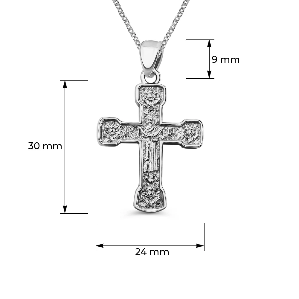 Крестик из серебра 925 пробы