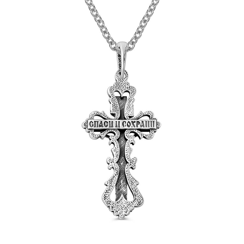 Крестик из серебра 925 пробы