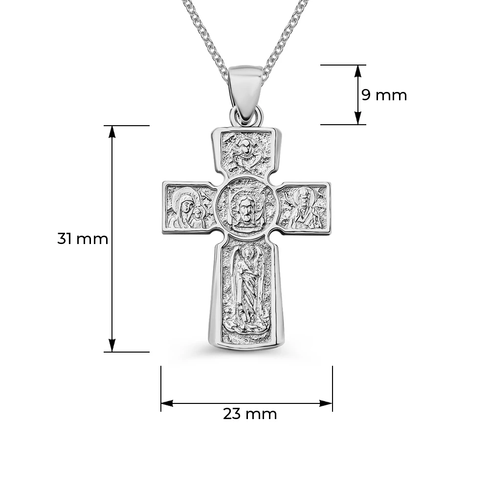 Крестик из серебра 925 пробы