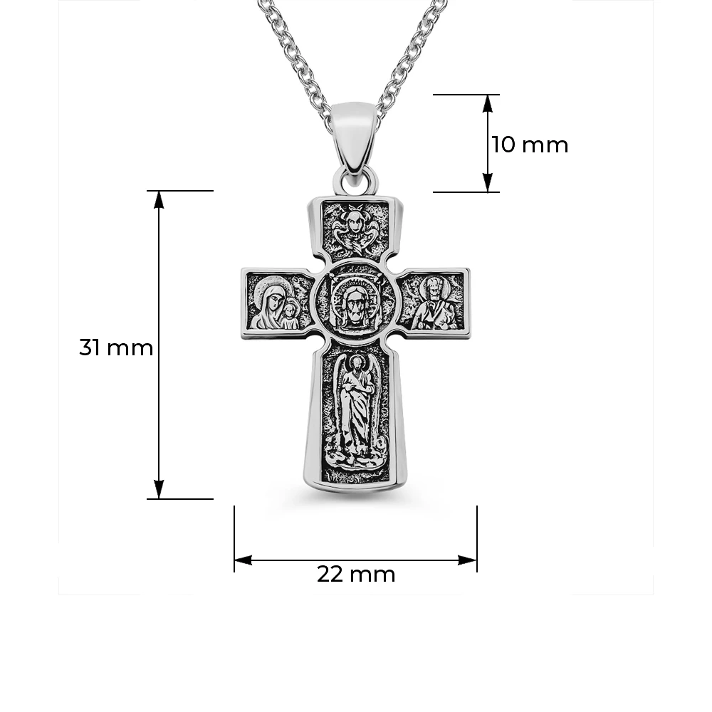 Крестик из серебра 925 пробы