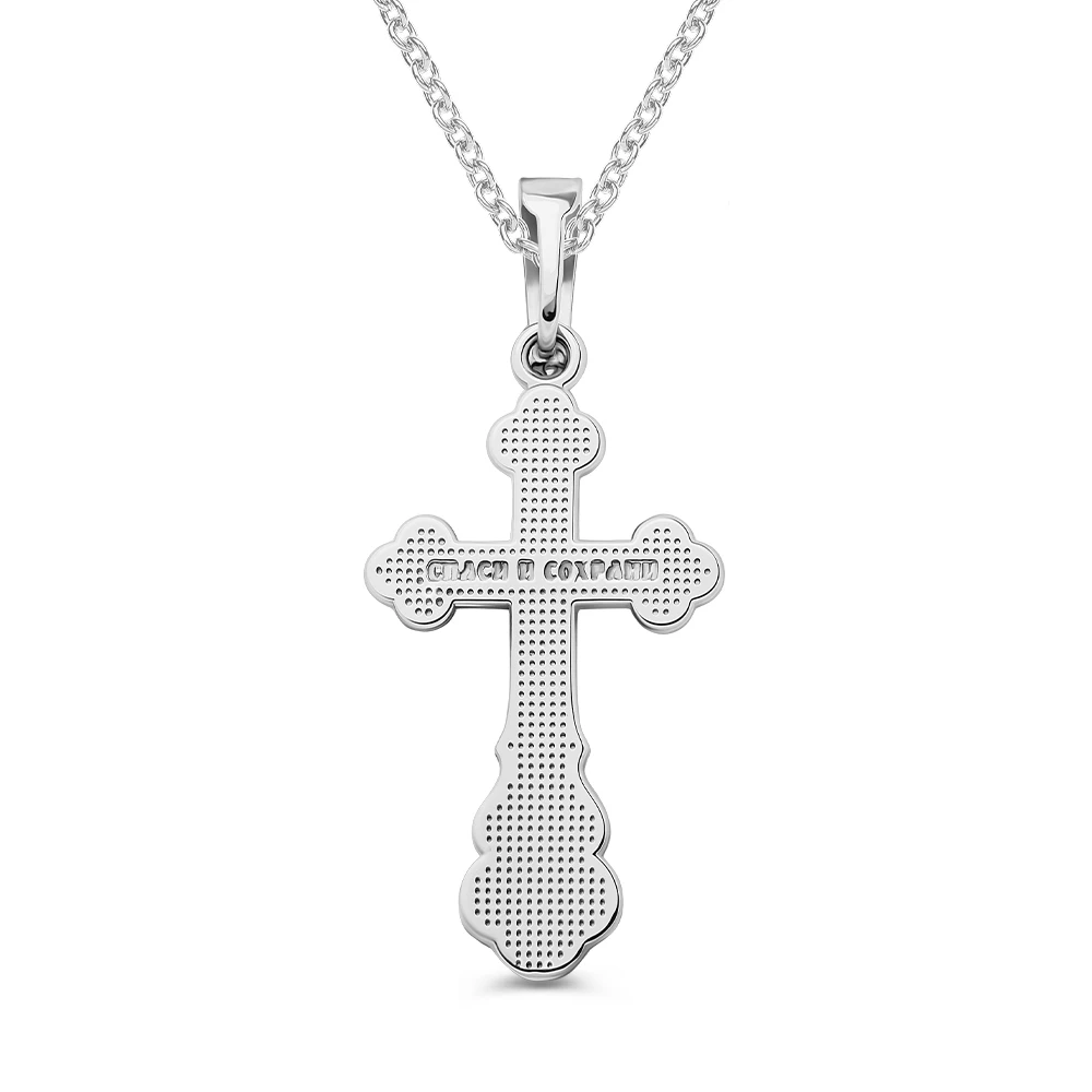 Крестик из серебра 925 пробы