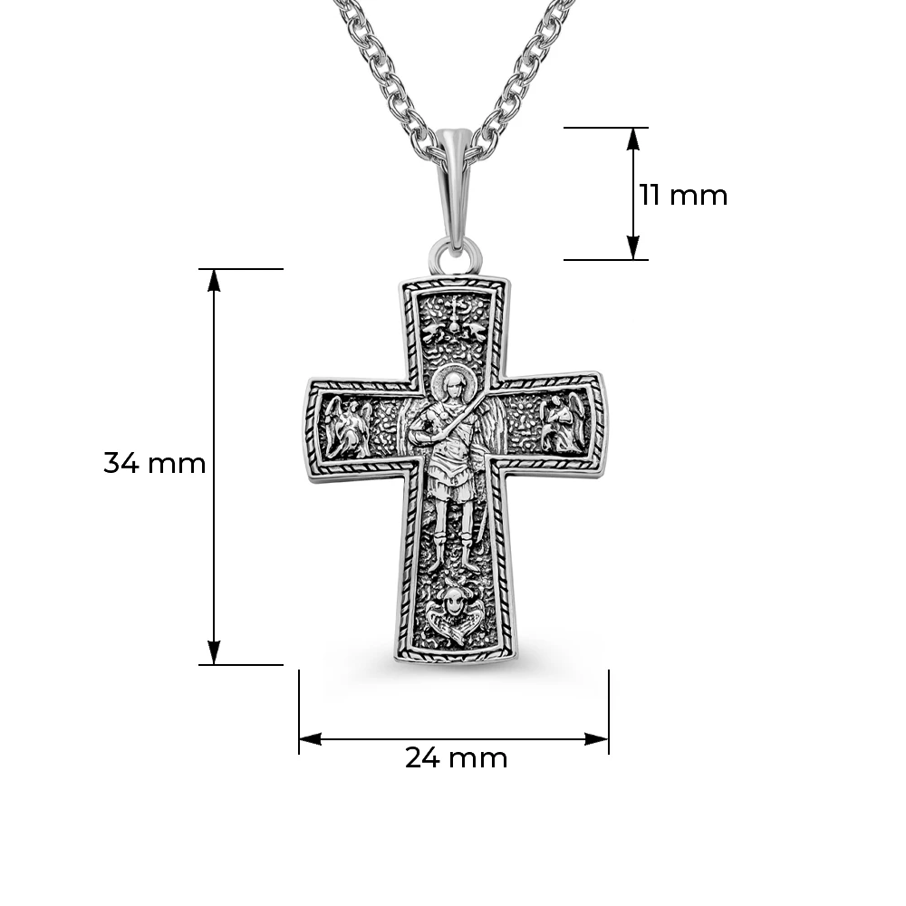 Крестик из серебра 925 пробы