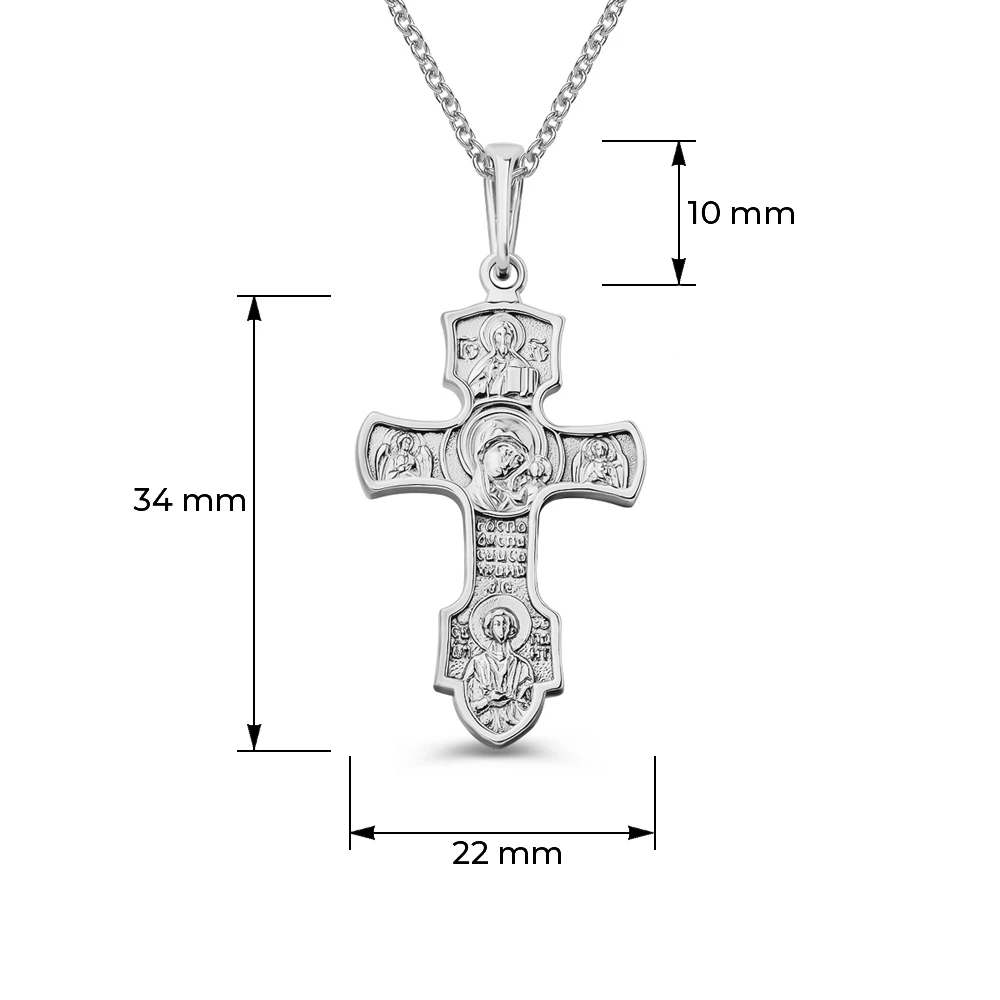 Крестик из серебра 925 пробы