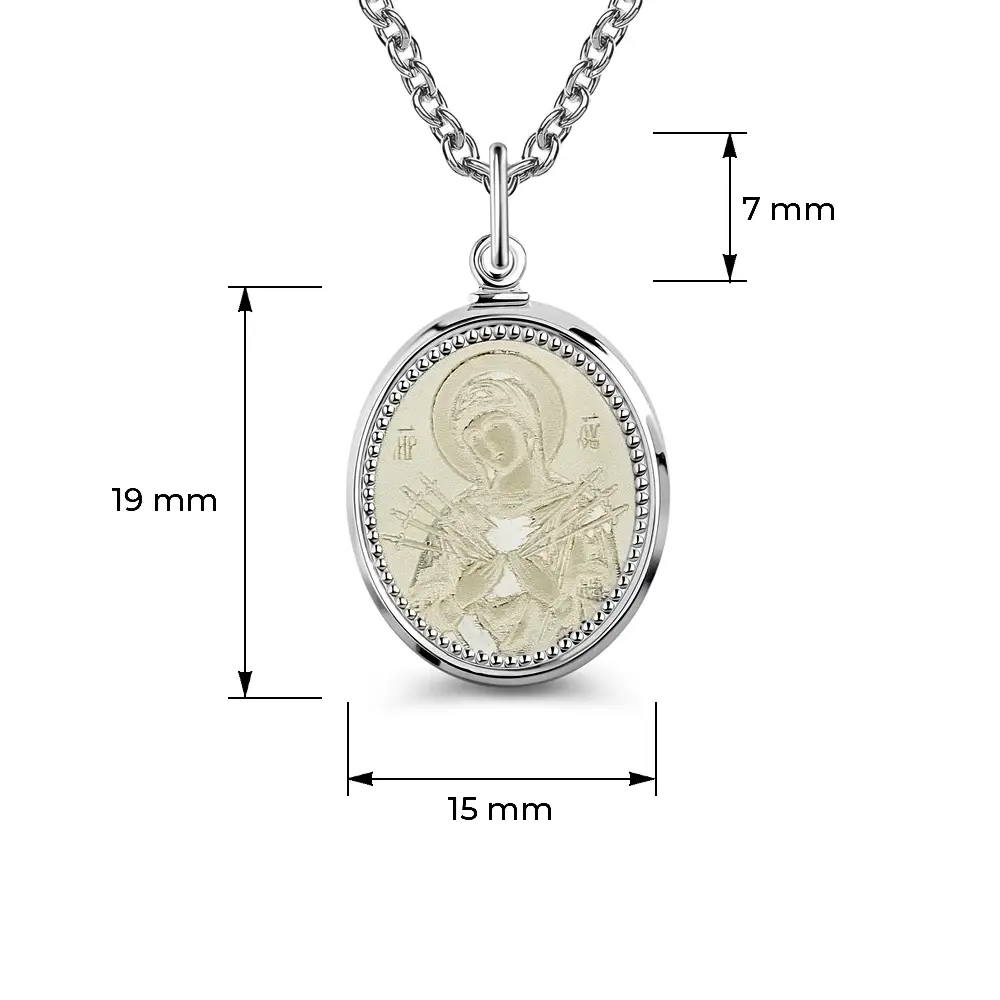 Икона Семистрельная из серебра 925 пробы 4