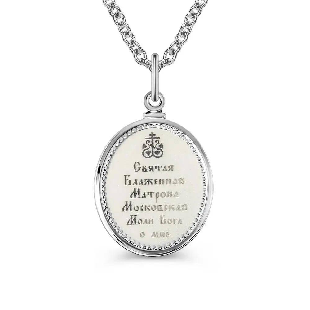Икона Матрона из серебра 925 пробы 2