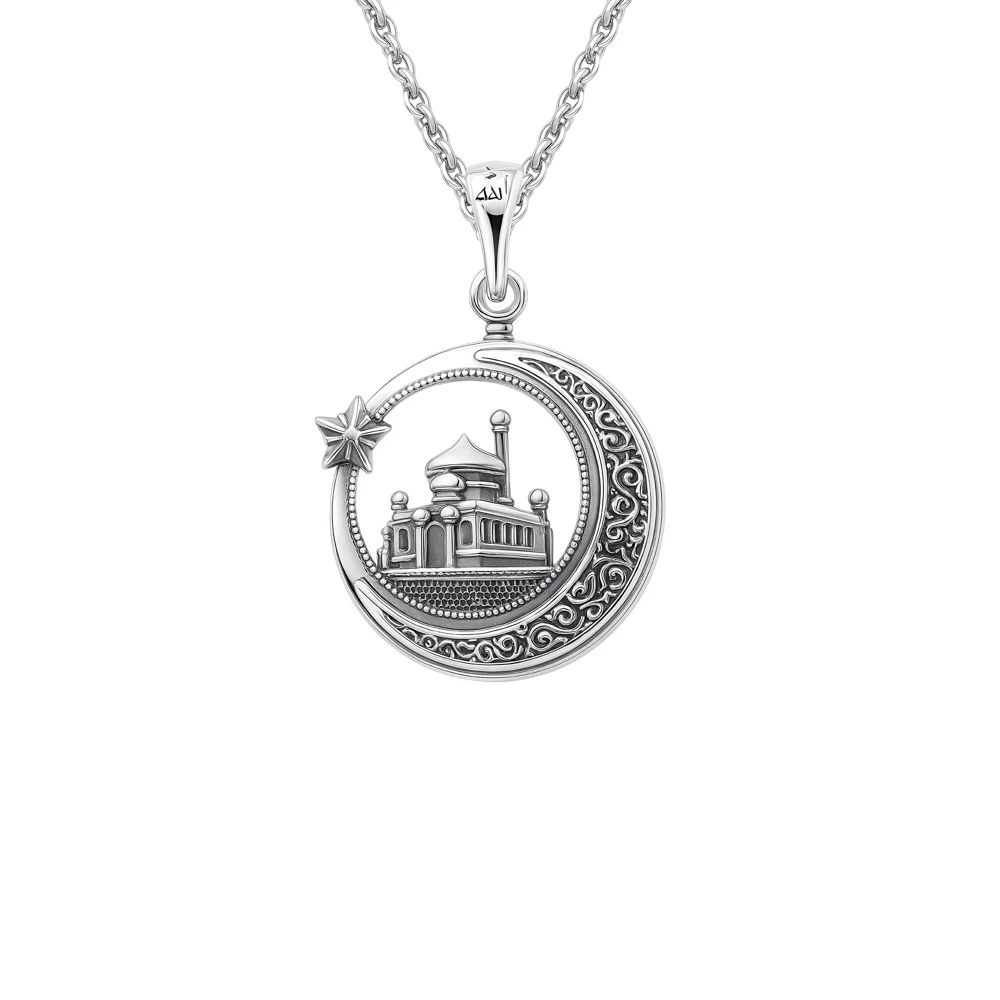 Подвес  мусульманский из серебра 925 пробы