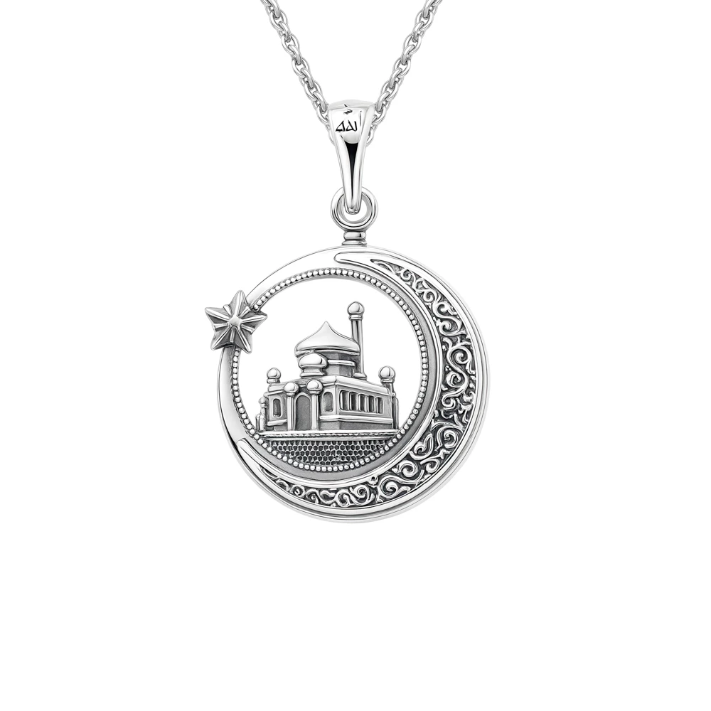 Подвес  мусульманский из серебра 925 пробы