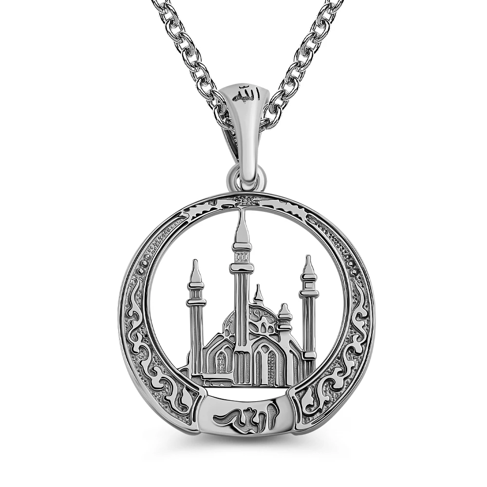 Подвес  мусульманский из серебра 925 пробы