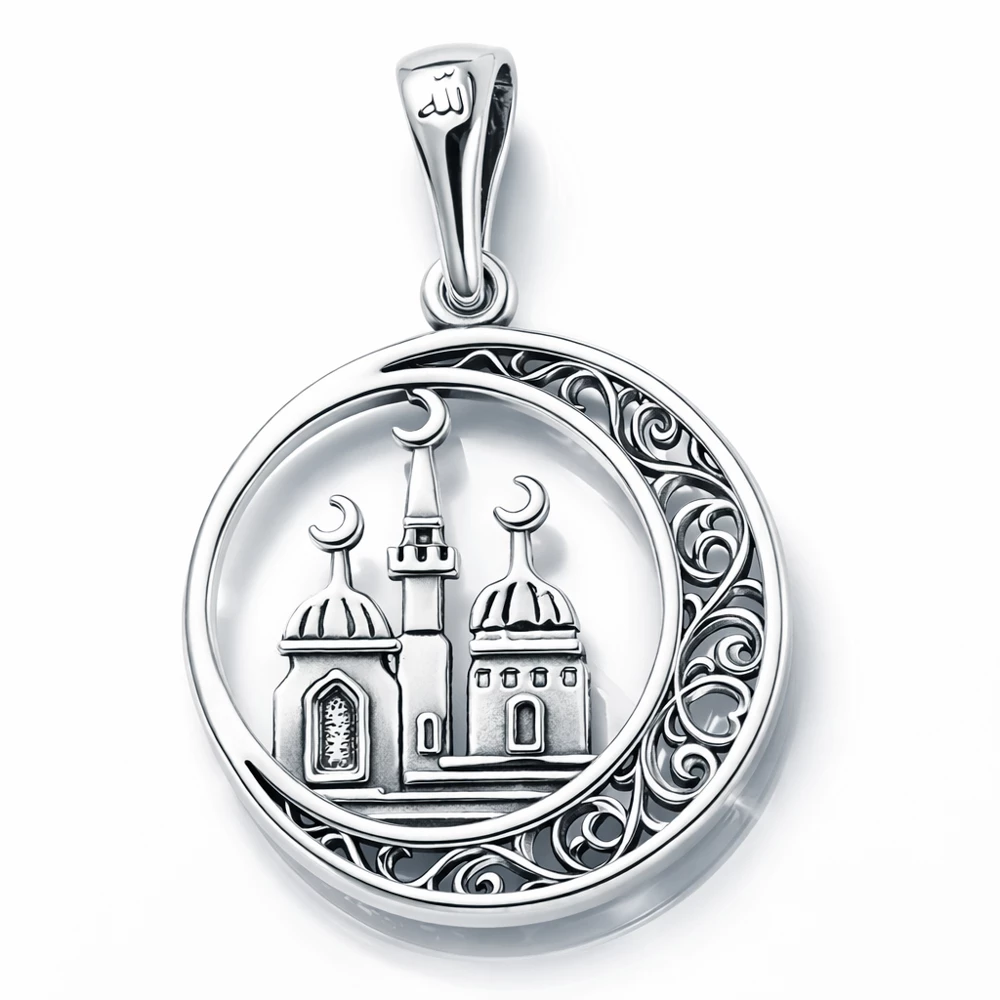 Подвес  мусульманский из серебра 925 пробы