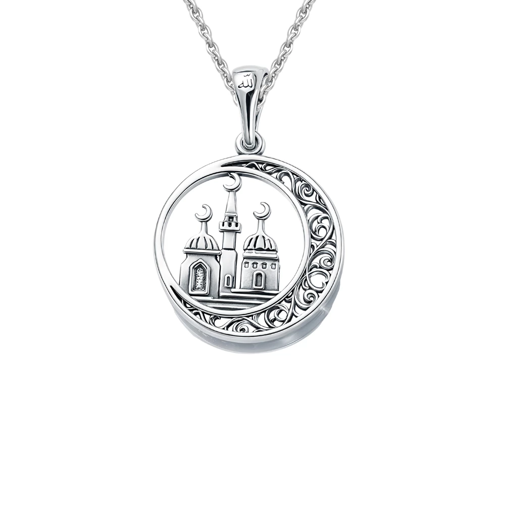 Подвес  мусульманский из серебра 925 пробы