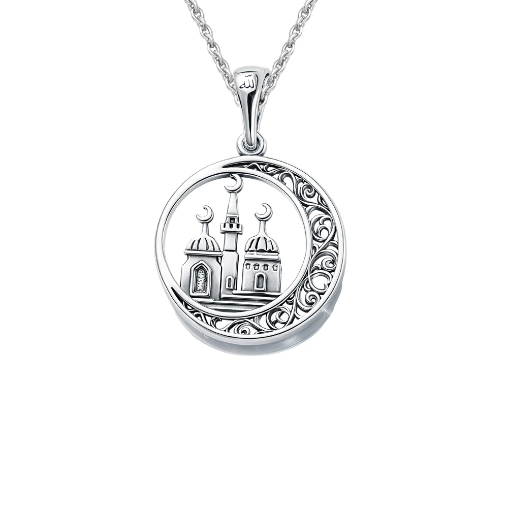 Подвес  мусульманский из серебра 925 пробы