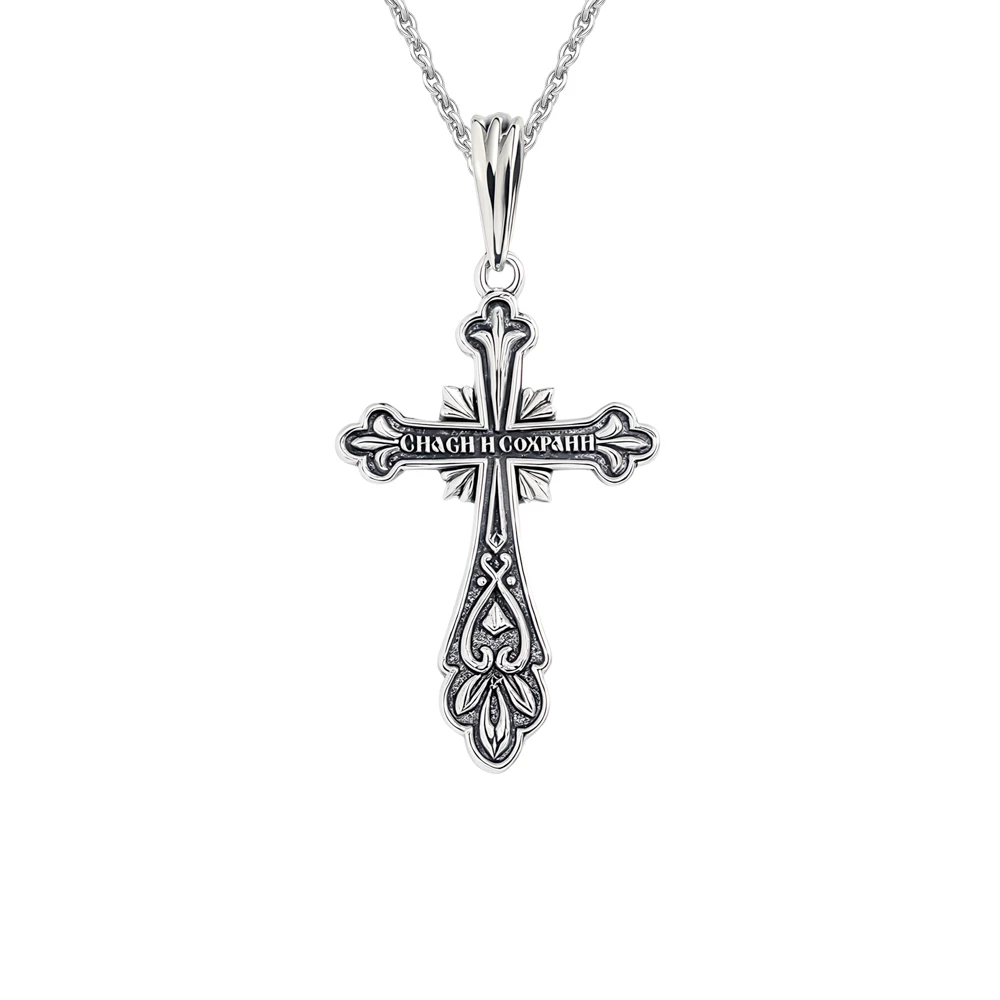 Крестик из серебра 925 пробы