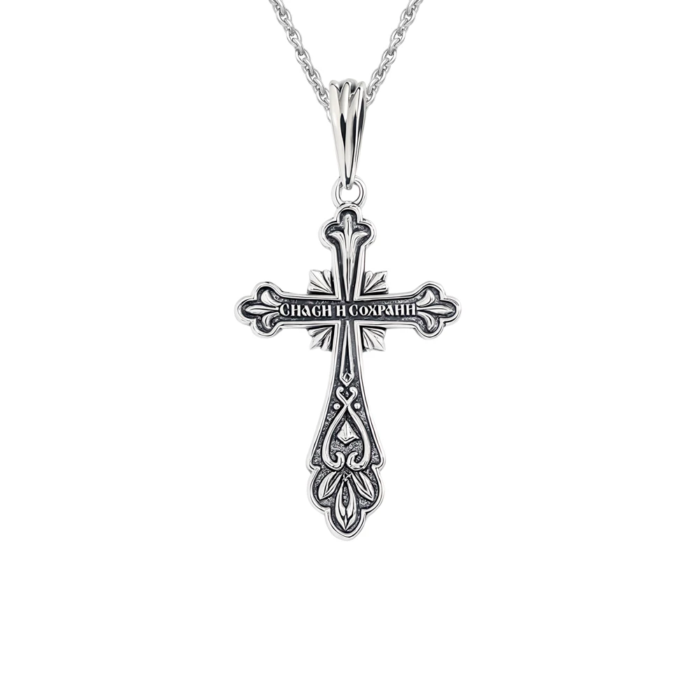 Крестик из серебра 925 пробы