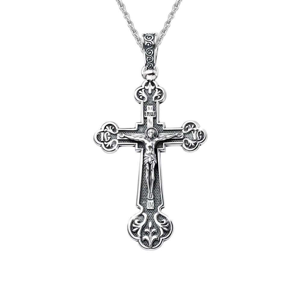 Крестик из серебра 925 пробы