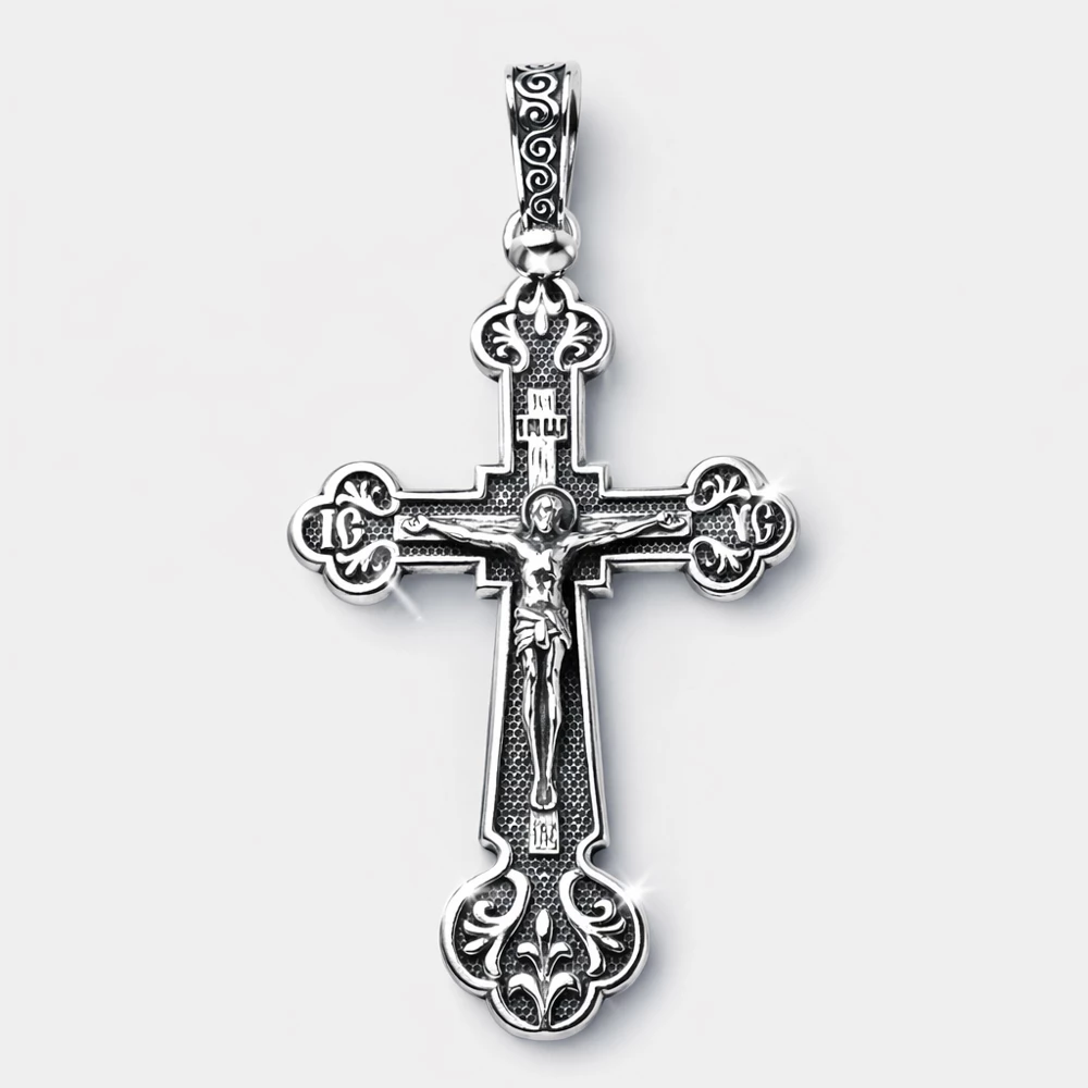 Крестик из серебра 925 пробы