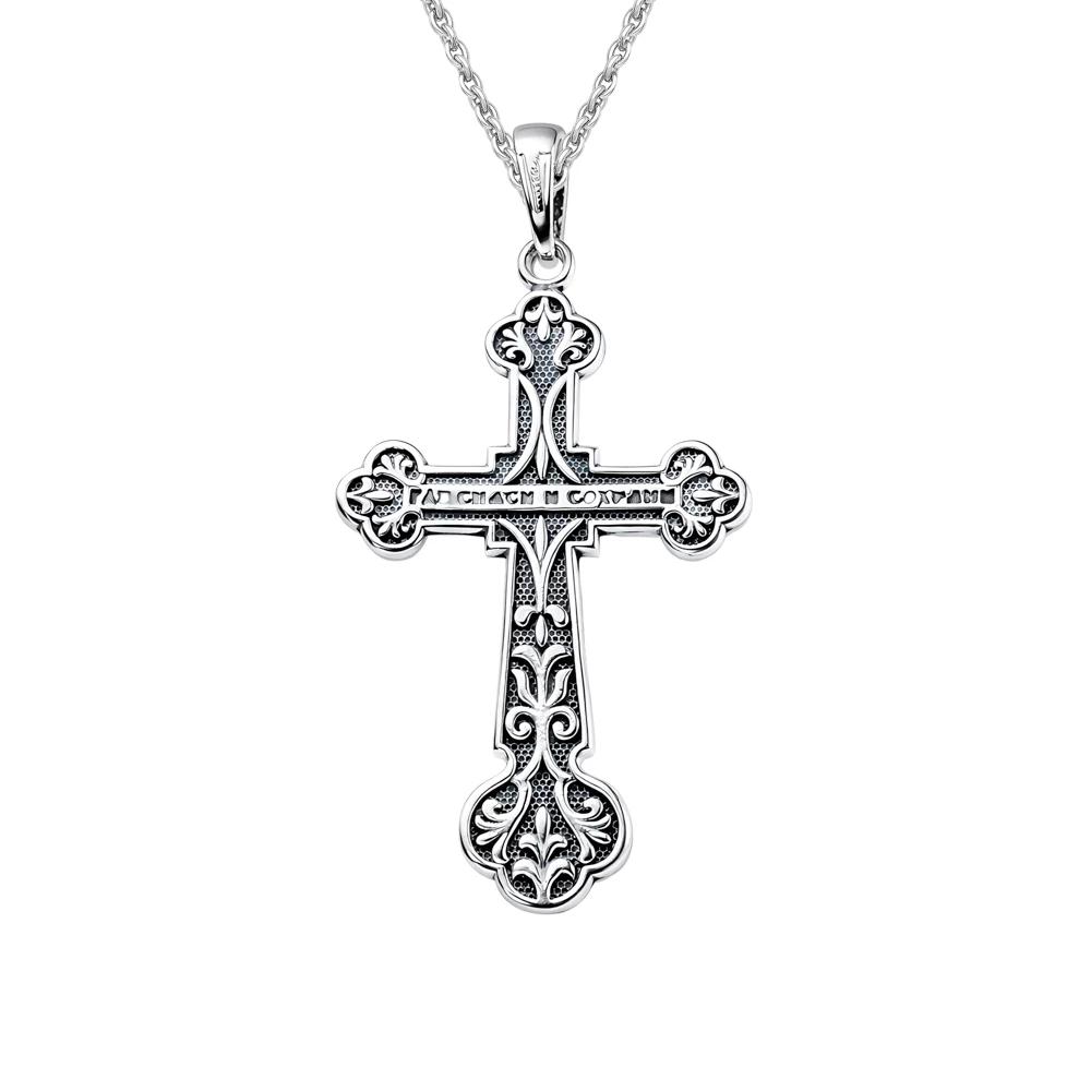 Крестик из серебра 925 пробы