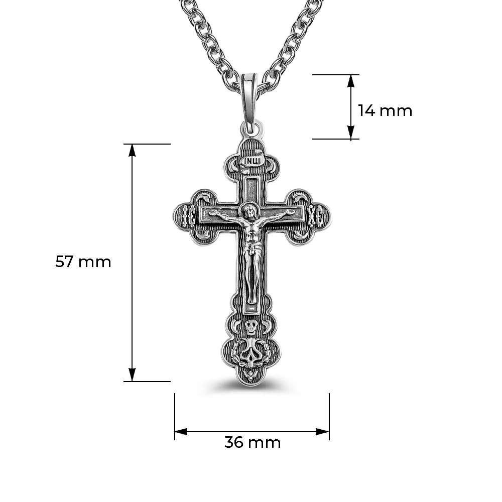 Крестик из серебра 925 пробы