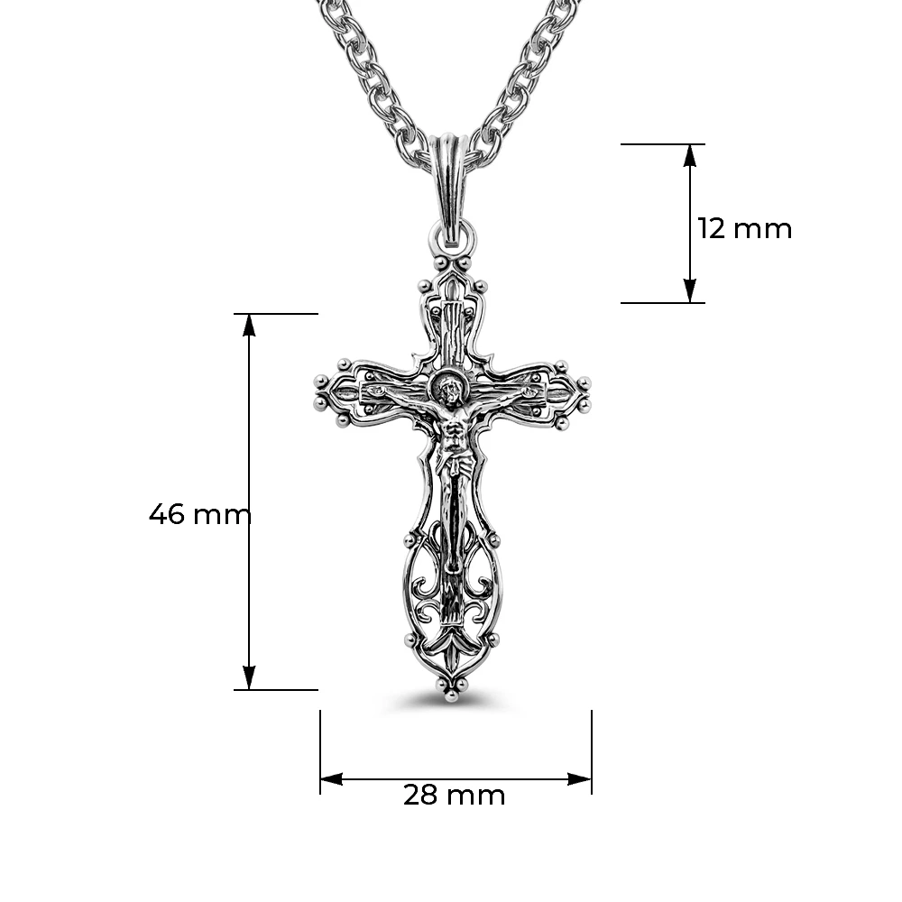 Крестик из серебра 925 пробы