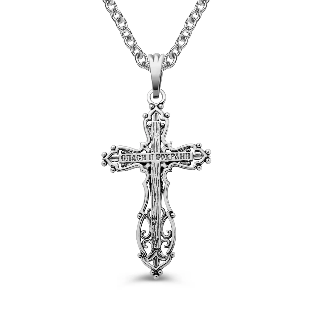Крестик из серебра 925 пробы