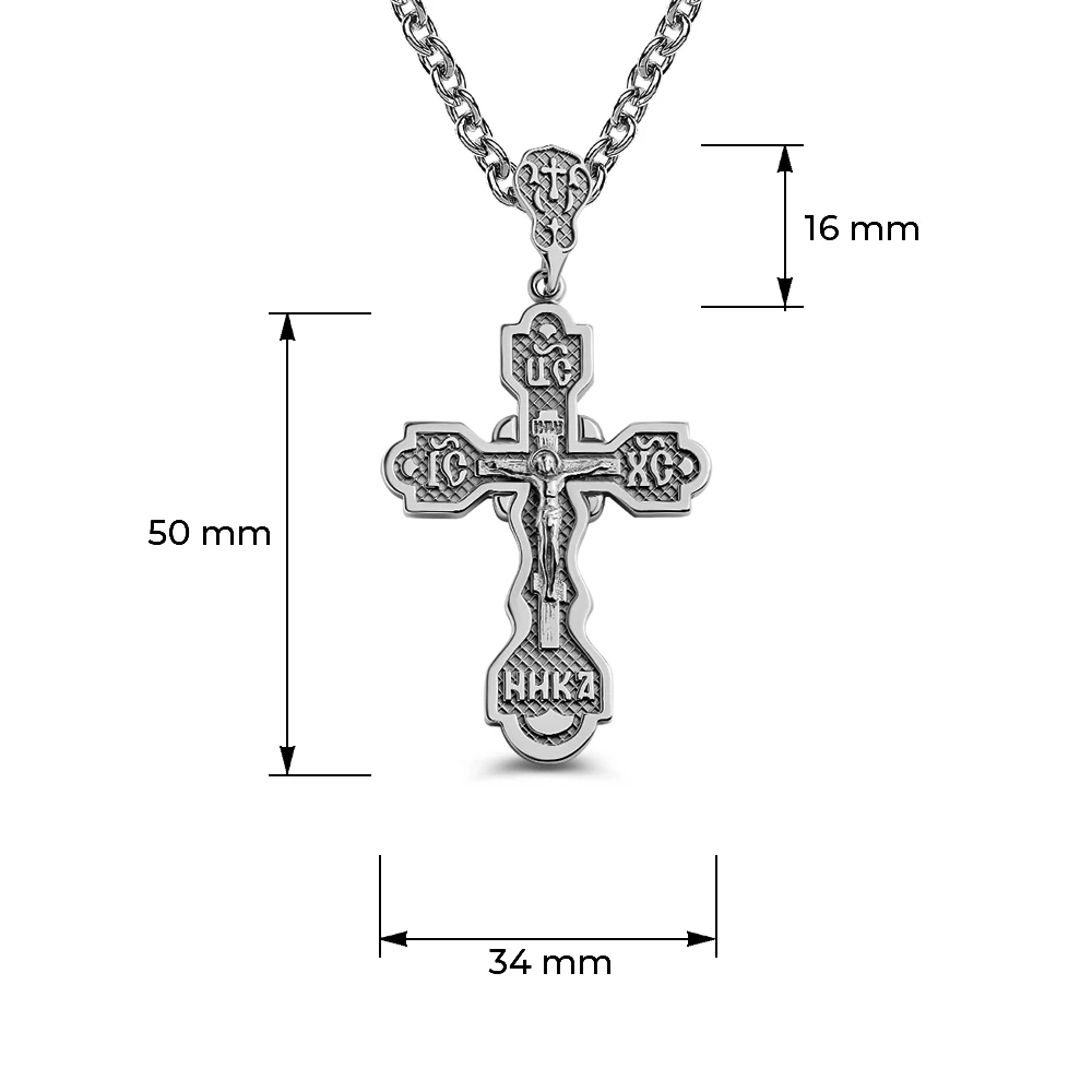 Крестик из серебра 925 пробы