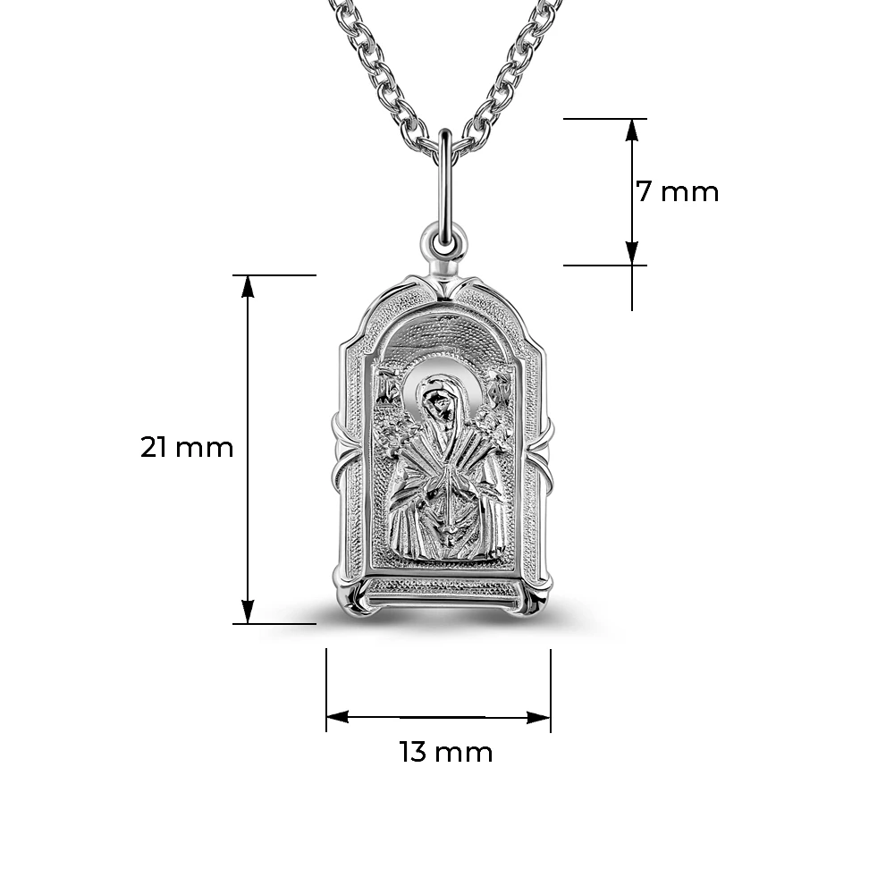 Икона Семистрельная из серебра 925 пробы