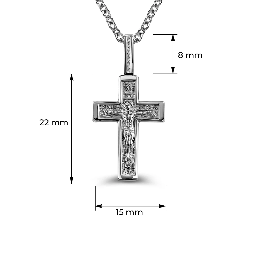 Крестик из серебра 925 пробы
