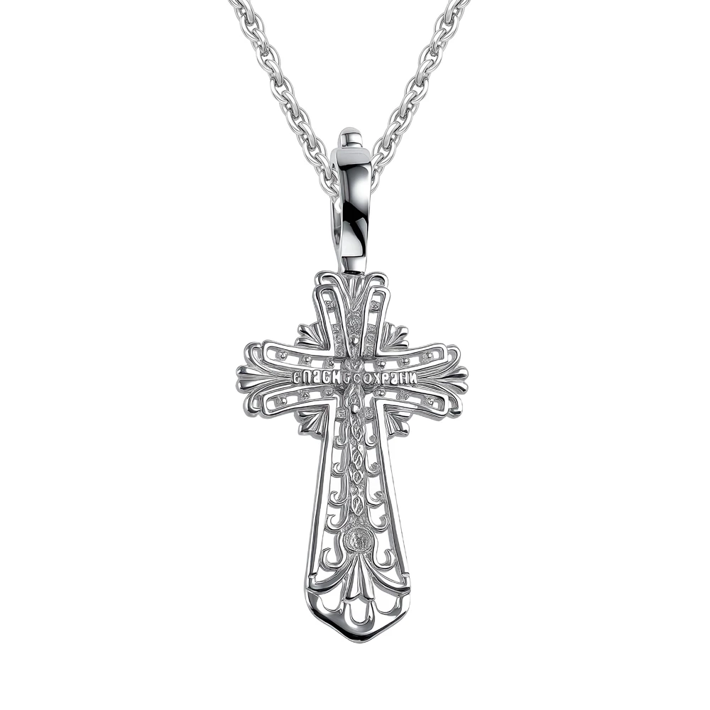 Крестик из серебра 925 пробы