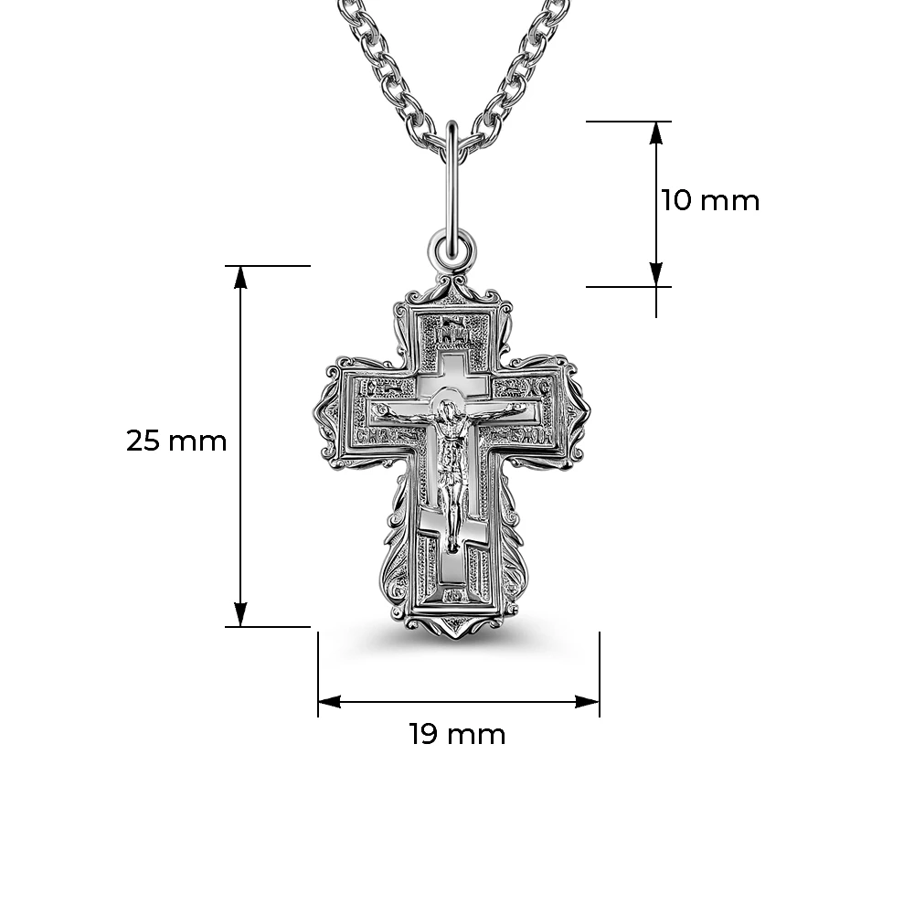 Крестик из серебра 925 пробы