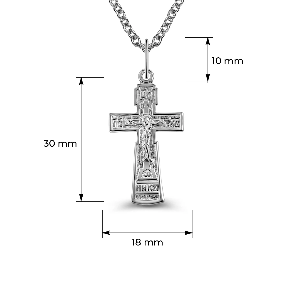 Крестик из серебра 925 пробы