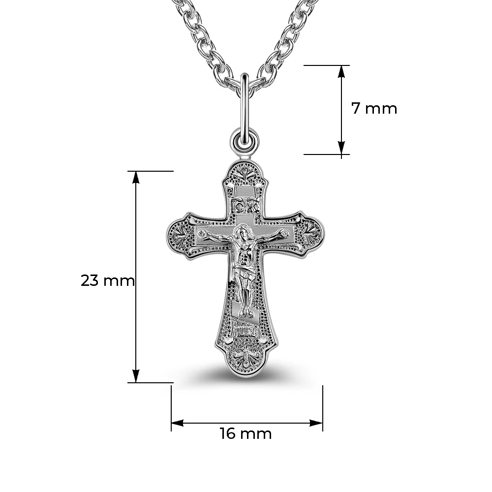 Крестик из серебра 925 пробы