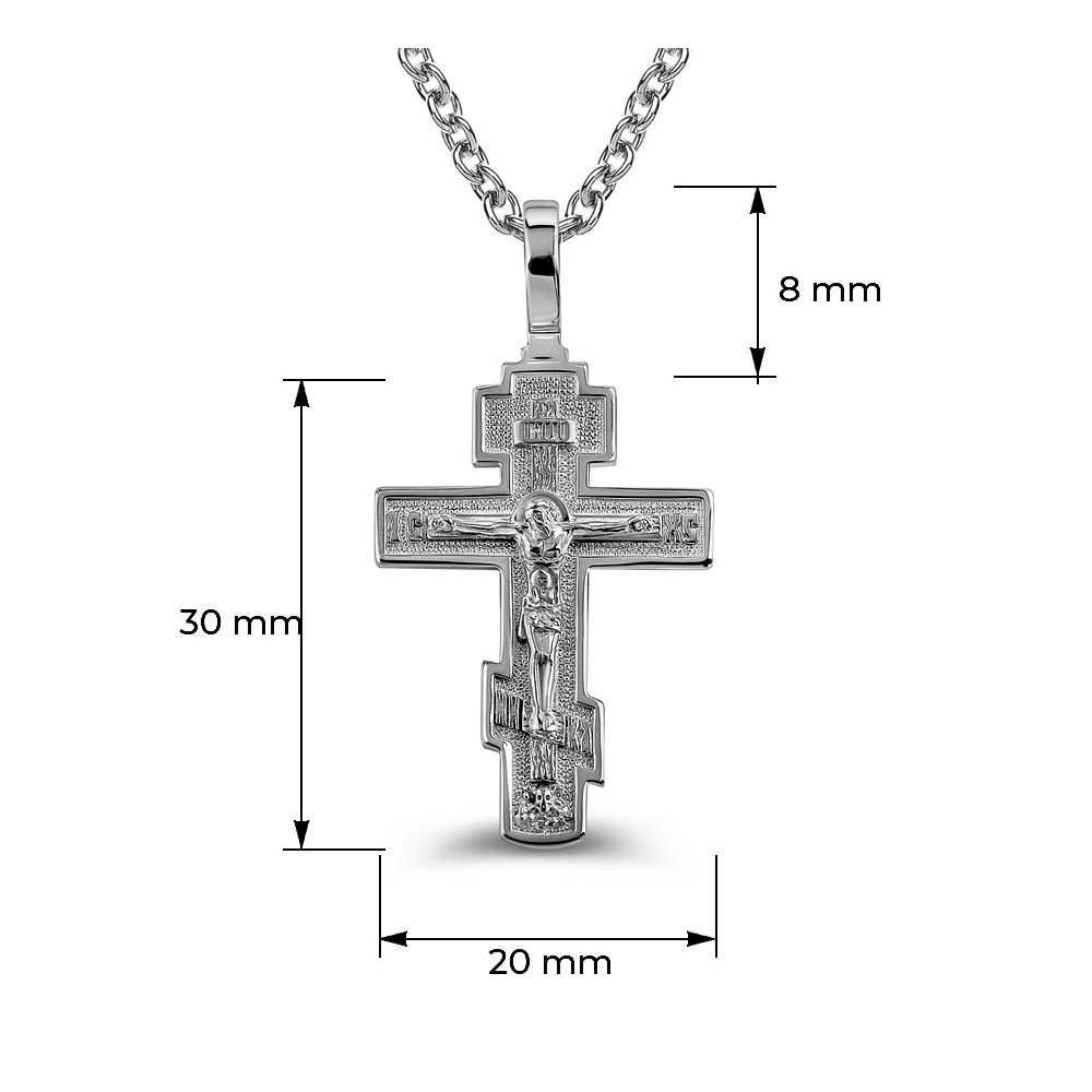 Крестик из серебра 925 пробы