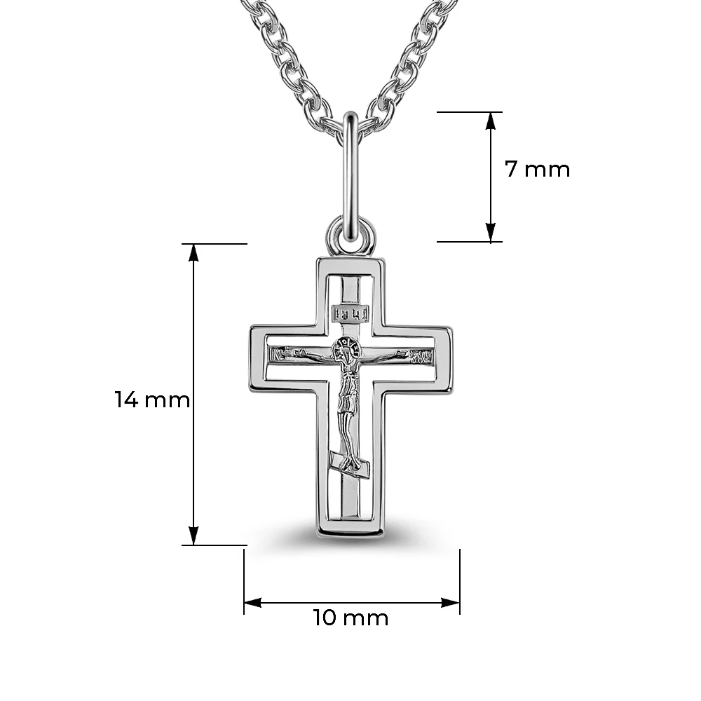 Крестик из серебра 925 пробы