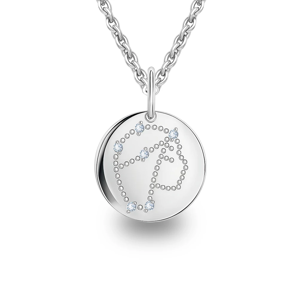 Подвес Дева с фианитами из серебра 925 пробы