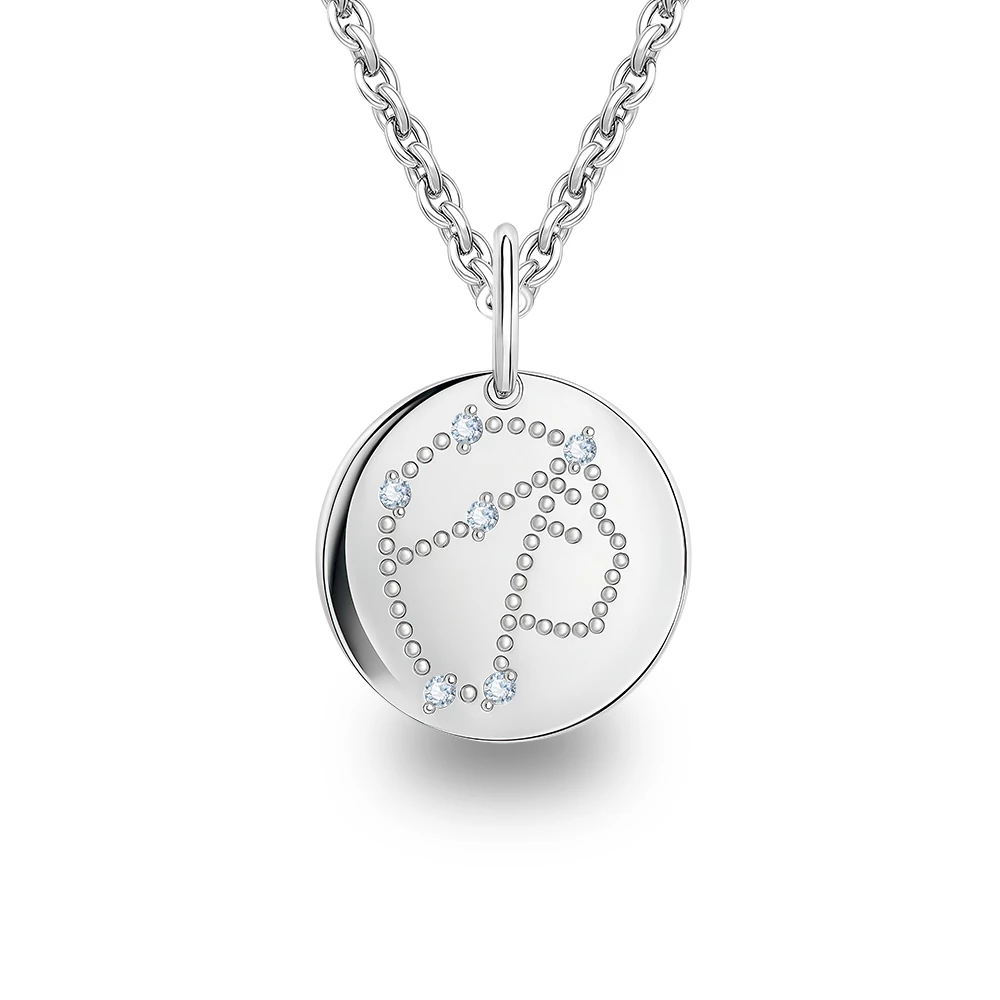 Подвес Дева с фианитами из серебра 925 пробы