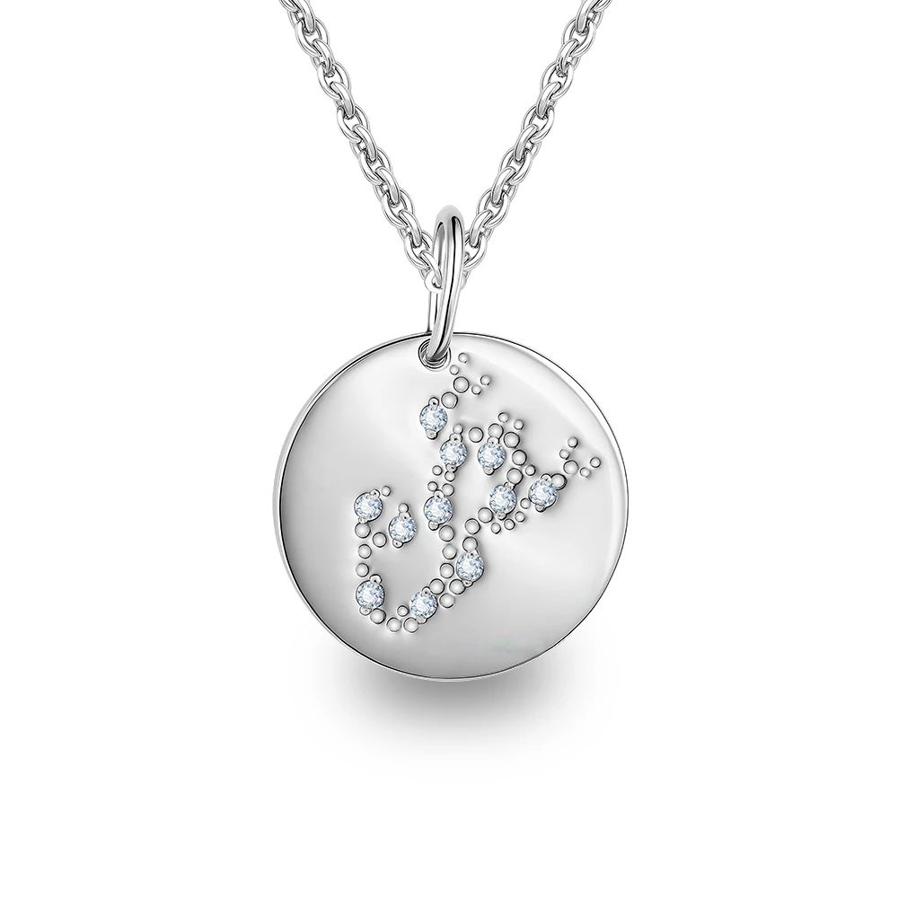 Подвес Скорпион с фианитами из серебра 925 пробы