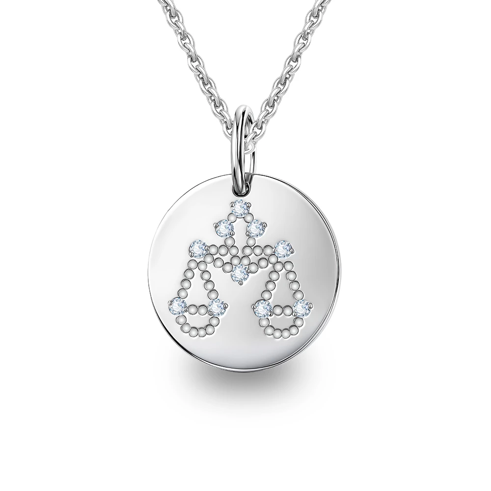 Подвес Весы с фианитами из серебра 925 пробы