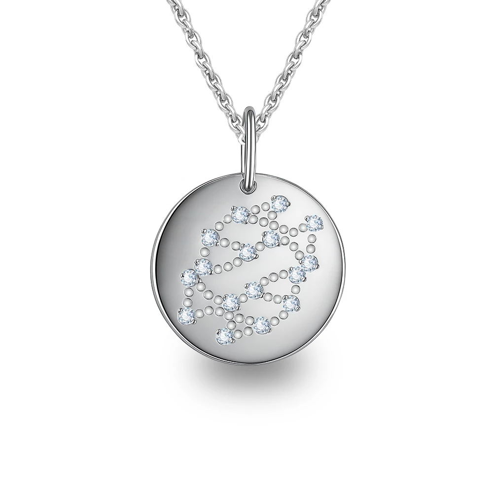 Подвес Рыбы с фианитами из серебра 925 пробы