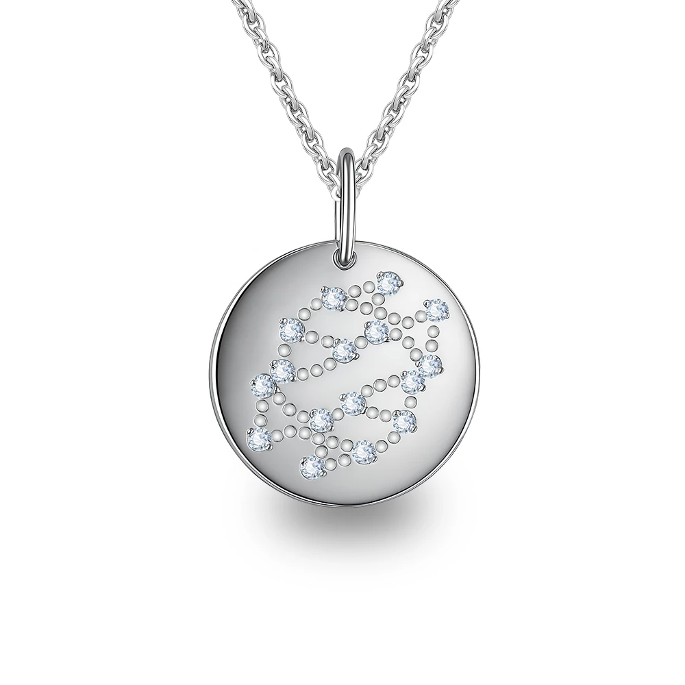 Подвес Рыбы с фианитами из серебра 925 пробы