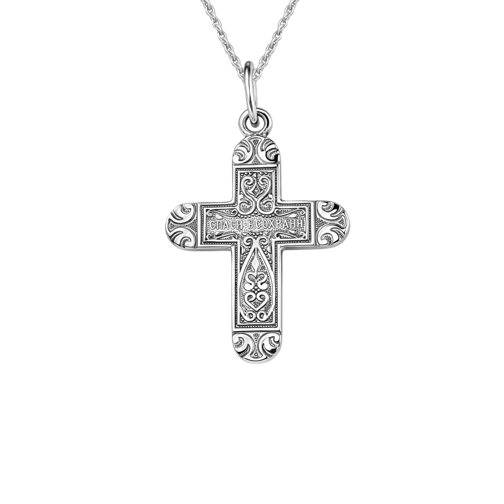 Крестик из серебра 925 пробы