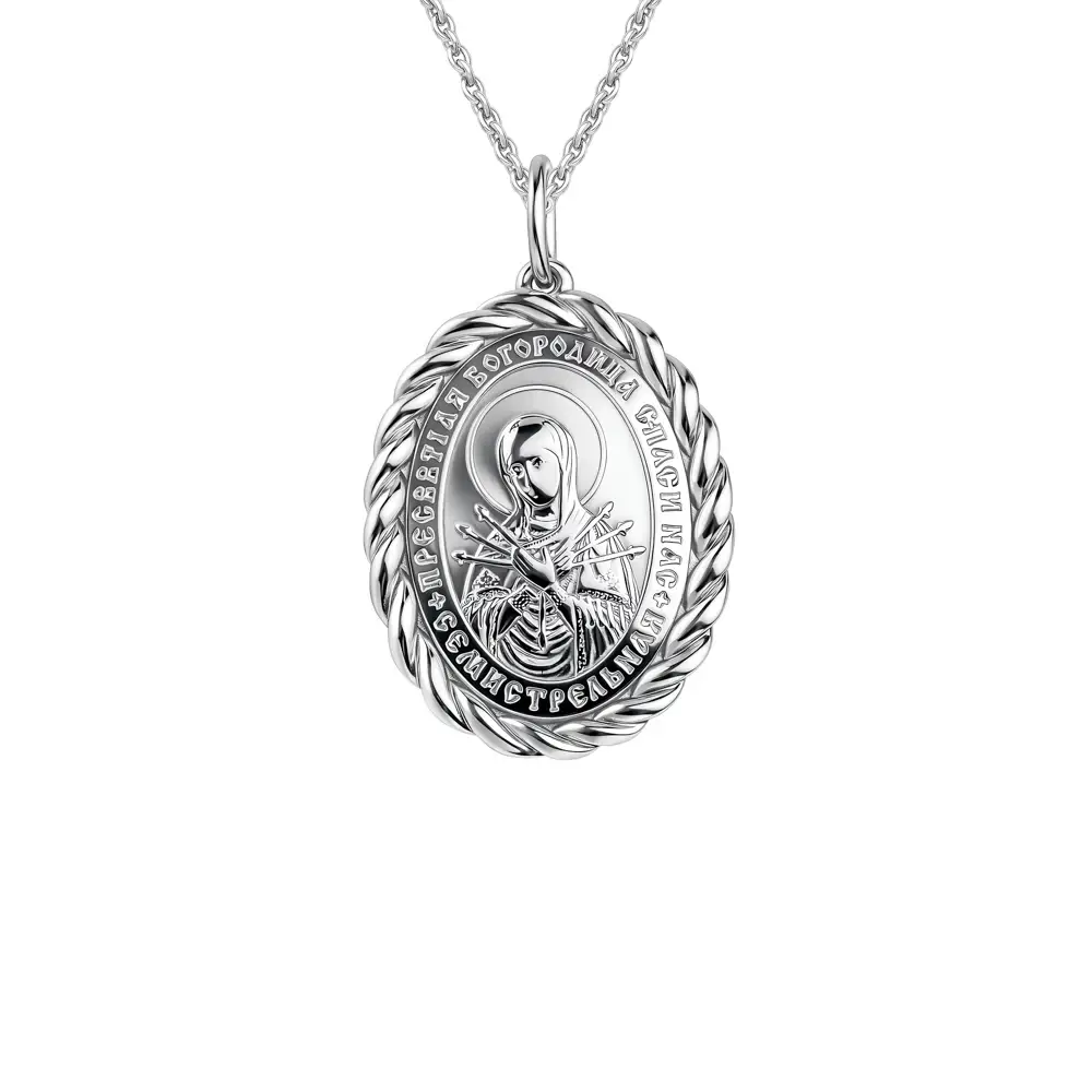 Икона Семистрельная из серебра 925 пробы 1