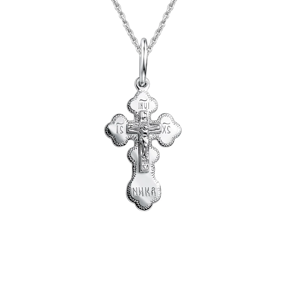 Крестик из серебра 925 пробы