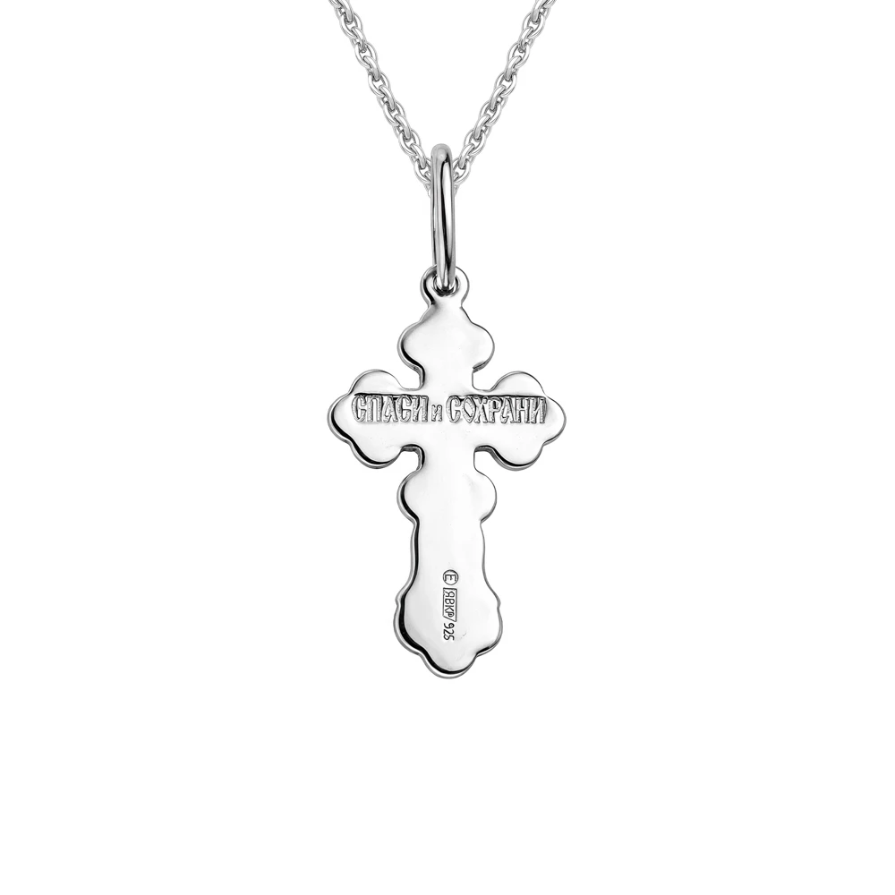 Крестик из серебра 925 пробы