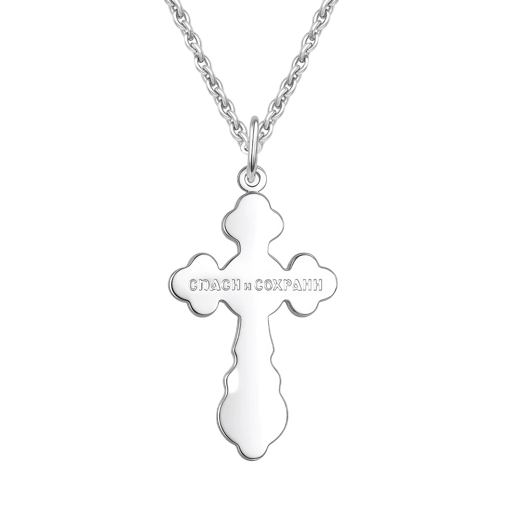 Крестик из серебра 925 пробы