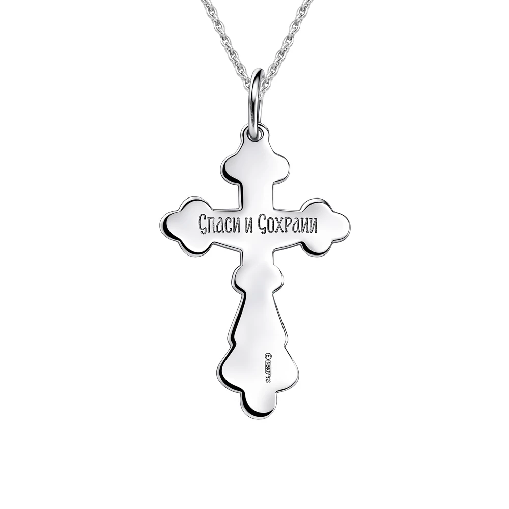 Крестик из серебра 925 пробы
