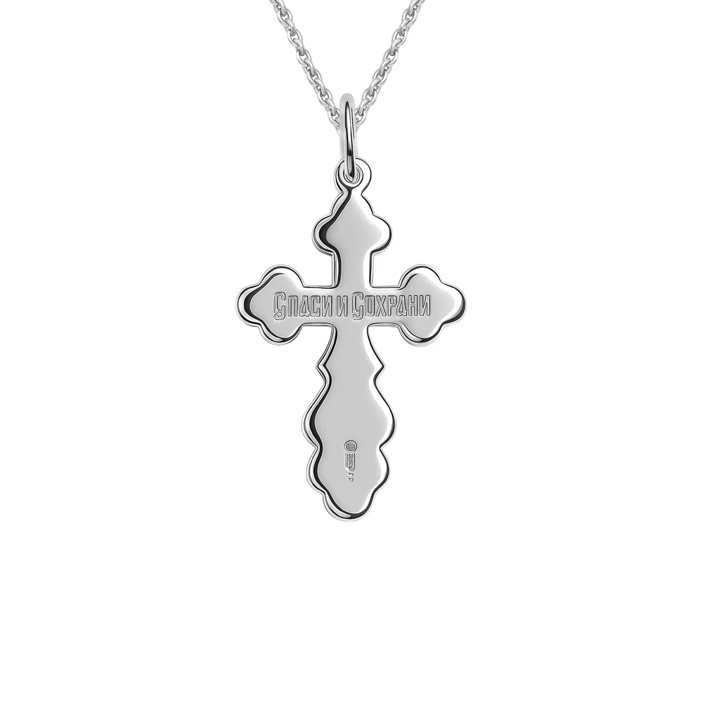 Крестик из серебра 925 пробы